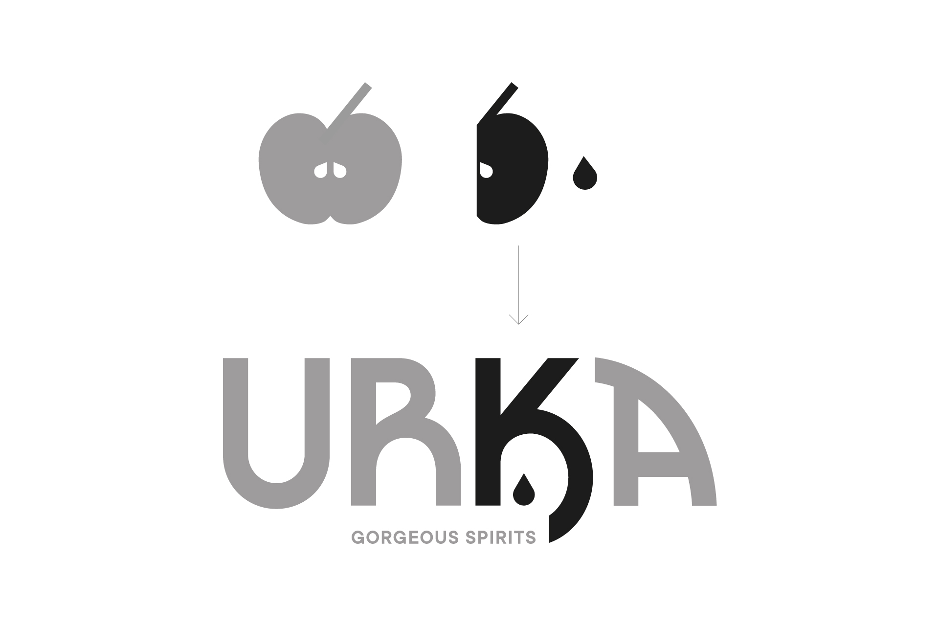 Jade Studio grafico Trieste Urka Spirits logo concept